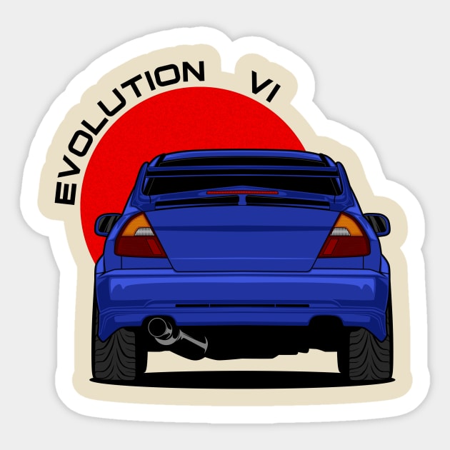 Mitsubishi Evo 6 Sticker by AdriaStore1